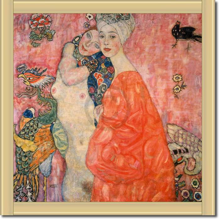 Die Freundinnen                  von Gustav Klimt