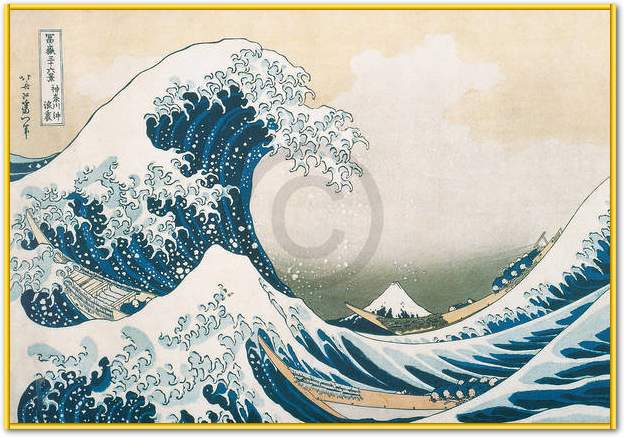 Die grosse Welle von Kanagawa    von K. Hokusai