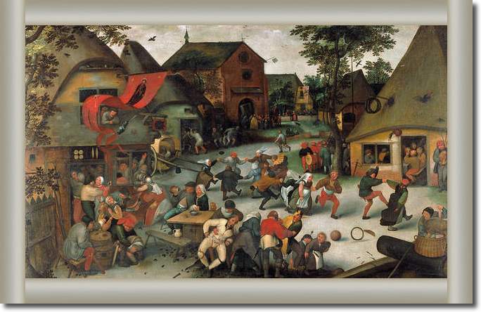 Die Kirmis von San Giorgio       von Pieter d. Ä. Brueghel