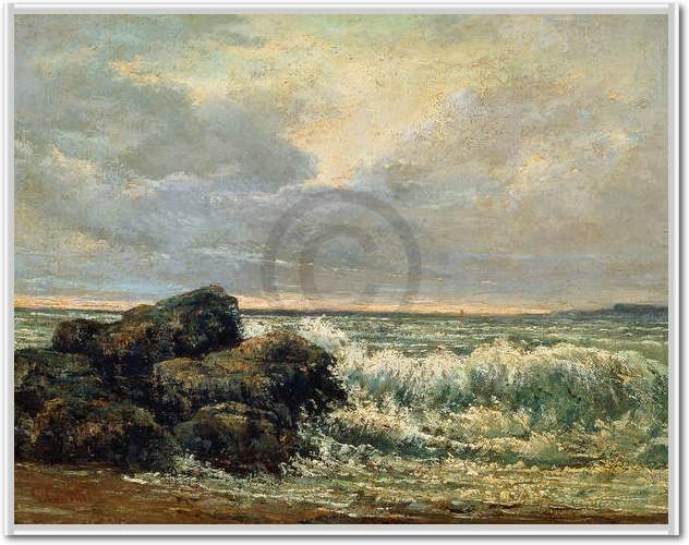 Die Welle                        von Gustave Courbet