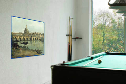 Dresden vom rechten Elbufer      von Canaletto