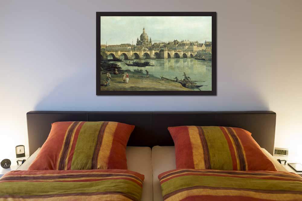 Dresden vom rechten Elbufer      von Canaletto