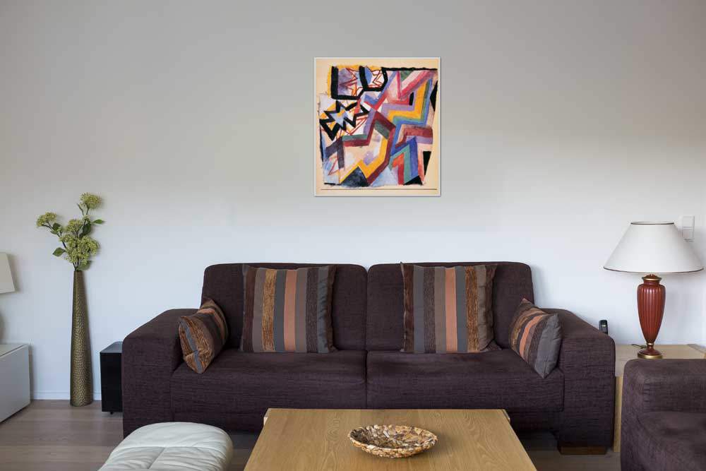 Farbige und grafische Winkel     von Paul Klee