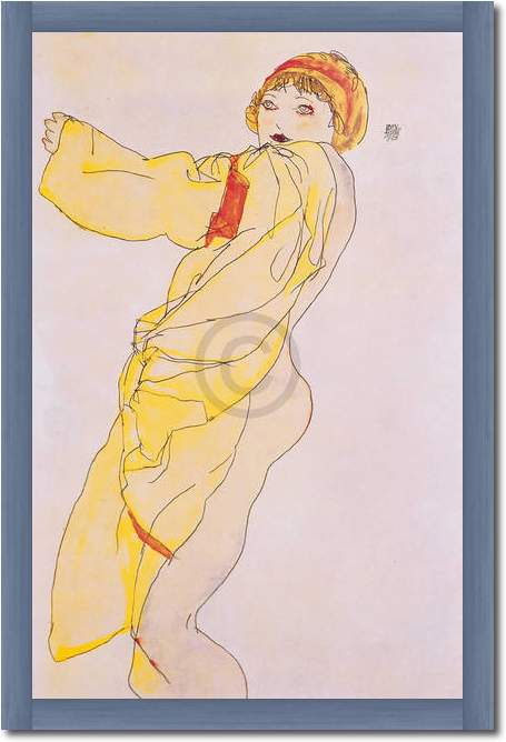 Frau mit Kleid                   von Egon Schiele