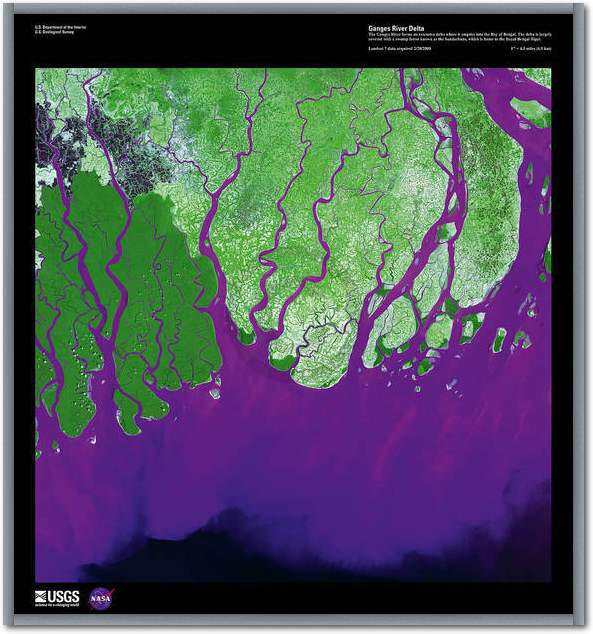 Ganges River Delta               von Landsat-7