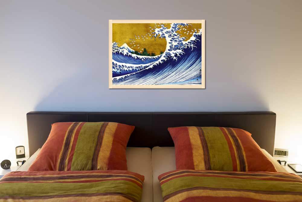 Grosse Welle                     von K. Hokusai