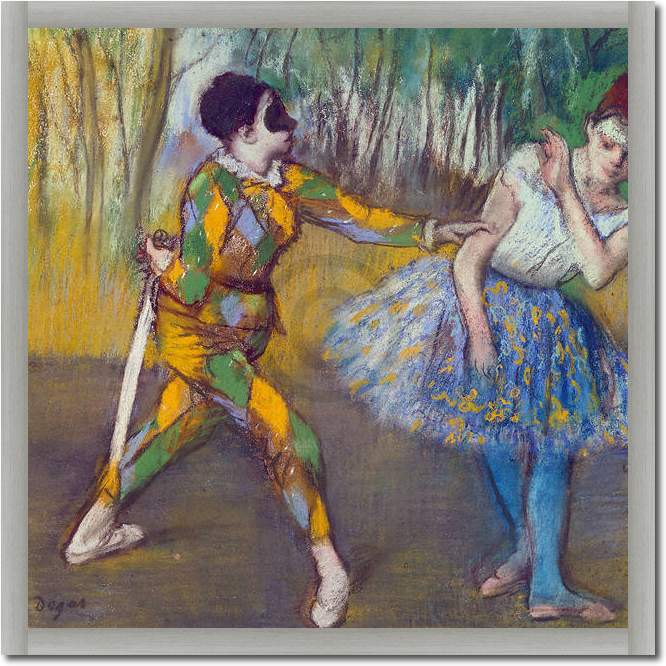 Harlekin und Columbine           von Edgar Degas