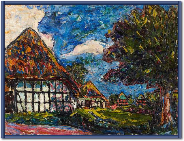 Häuser auf Fehmarn               von Ernst Ludwig Kirchner