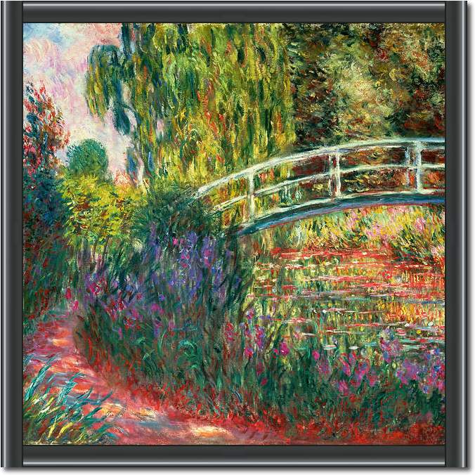Japanische Brücke...             von Claude Monet
