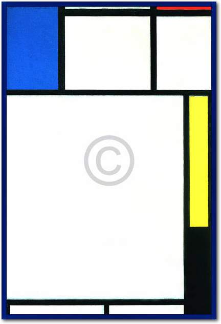 Komposition mit Blau, Rot, Gelb  von Piet Mondrian