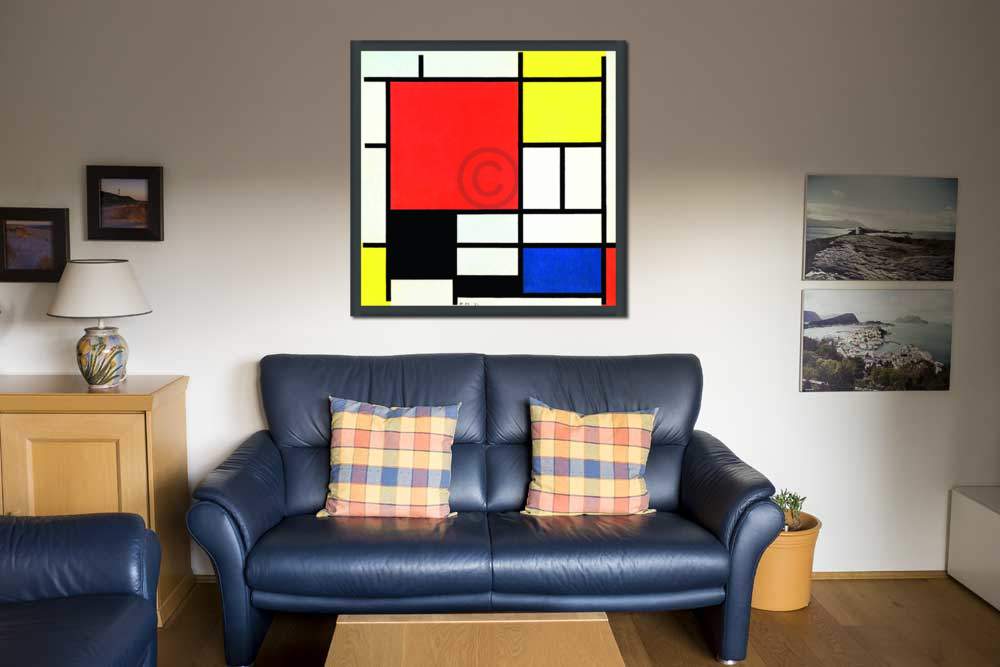 Komposition mit Rot, Gelb, Blau  von Piet Mondrian