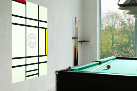 Komposition mit Weiß, Rot und .. von Piet Mondrian