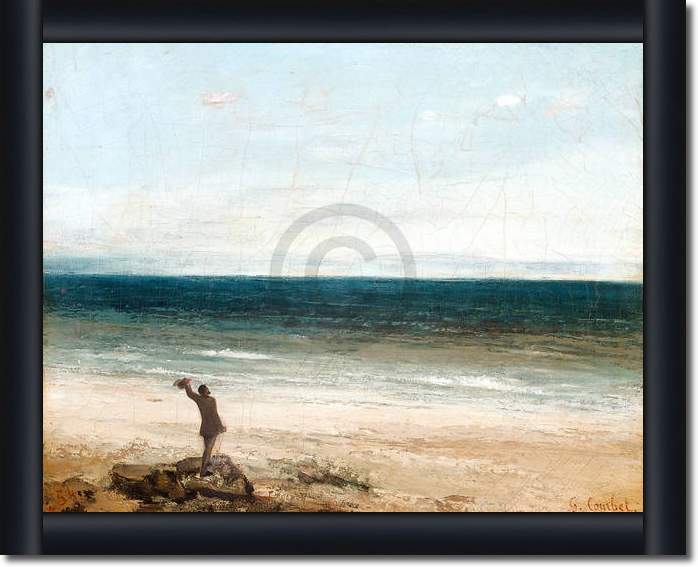 Le bord de mer à Palavas         von Gustave Courbet