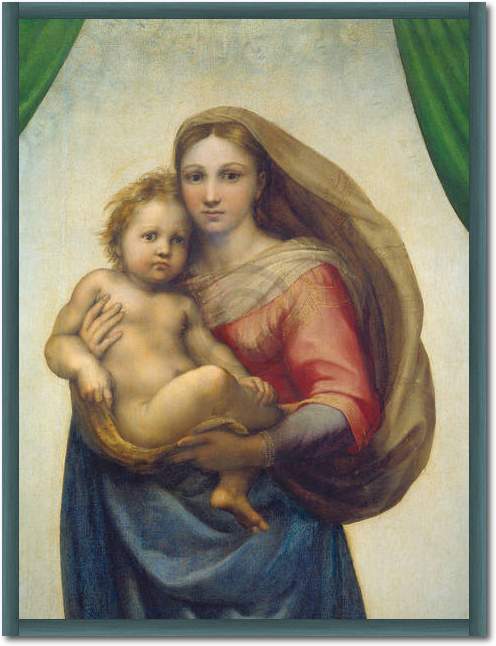 Maria mit dem Kind               von Raffael