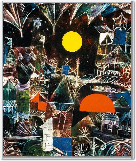 Mondaufgang - Sonnenuntergang    von Paul Klee