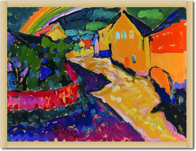 Murnau mit Regenbogen            von Wassily Kandinsky