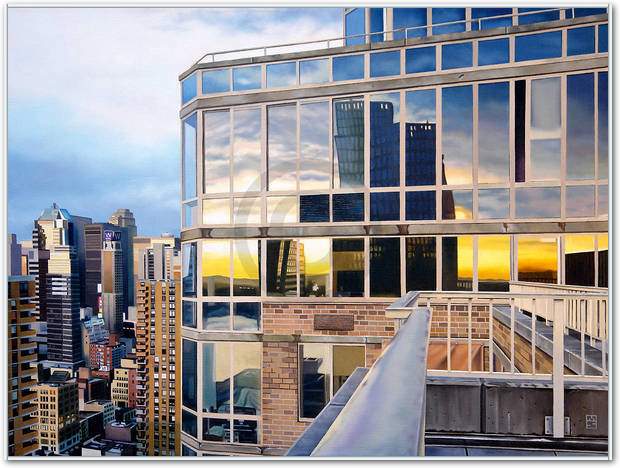 NYC Penthouse Reflections        von Michael Schuh