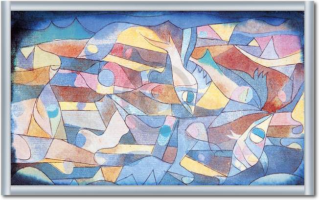 Spielende Fische                 von Paul Klee