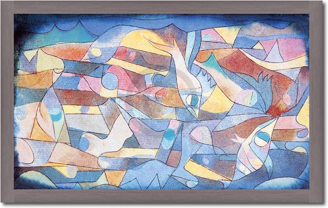 Spielende Fische                 von Paul Klee