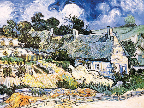 Strohdachhäuser                  von Vincent Van Gogh