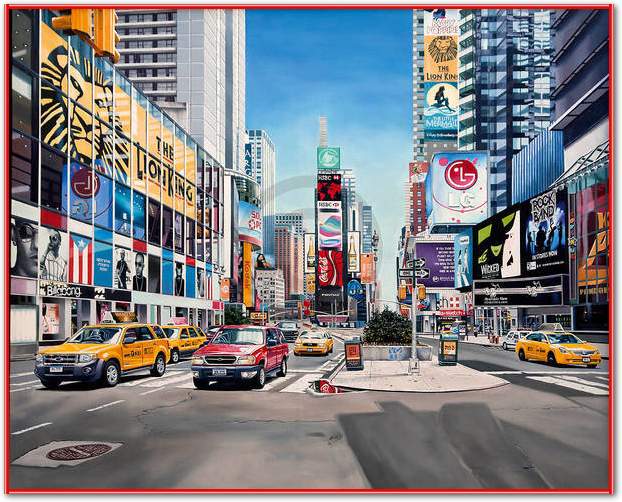 Times Square Reflections         von Michael Schuh