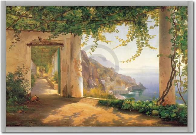 View to the Amalfi coast         von Carl Frederic Aagaard