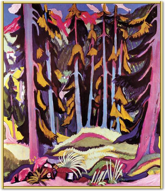 Waldinneres                      von Ernst Ludwig Kirchner