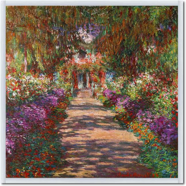 Weg in Monets Garten in Giverny  von Claude Monet