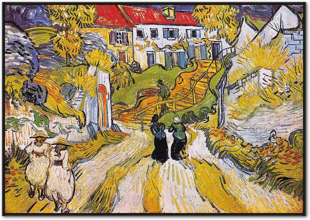 Weg und Treppe in Auvers         von Vincent Van Gogh