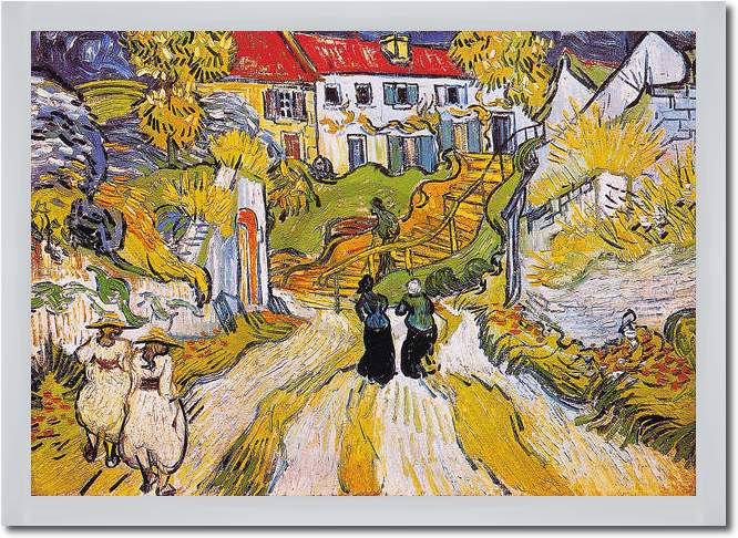Weg und Treppe in Auvers         von Vincent Van Gogh