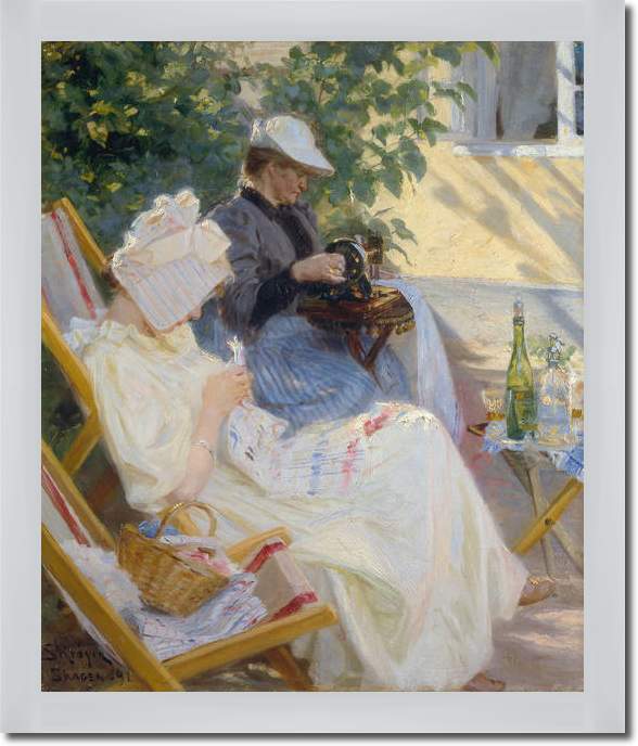 Zwei Frauen im Garten            von Peter Severin Krøyer