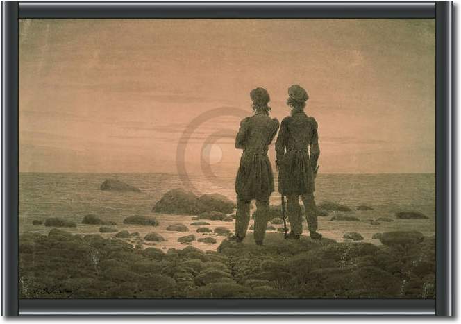 Zwei Männer am Strand            von Caspar David Friedrich
