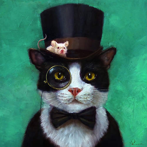 Tuxedo Cat von Lucia Heffernan