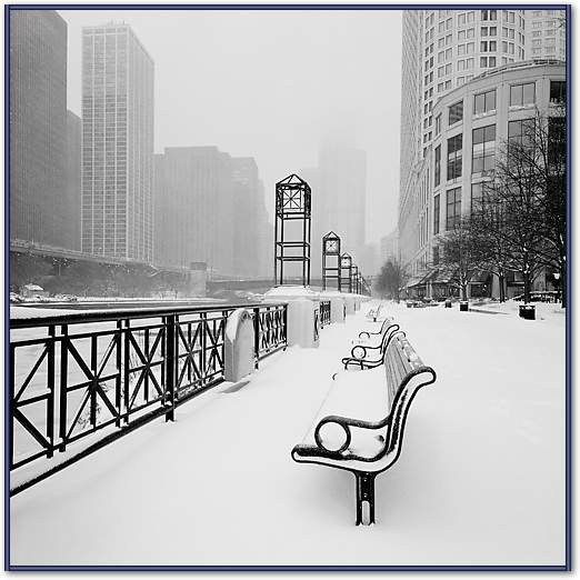 Chicago River Promenade in Winter von Dave Butcher