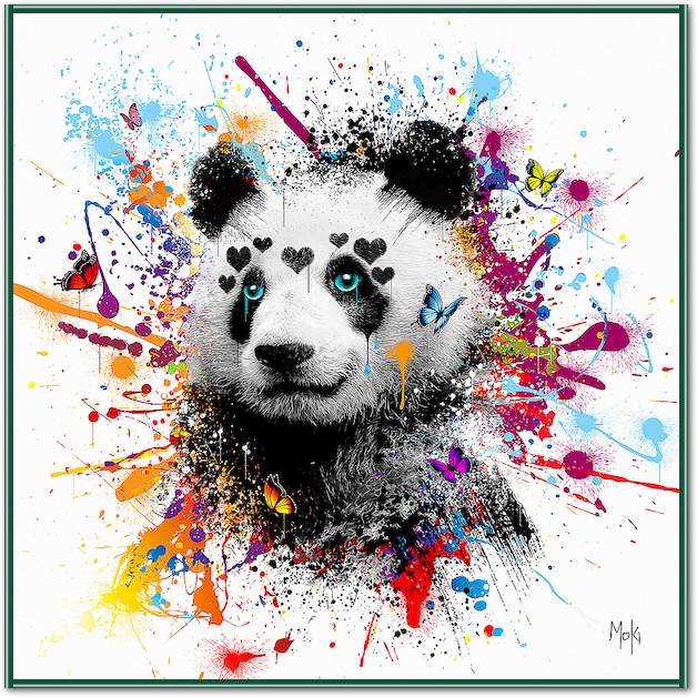 Panda pop blanc von Moki