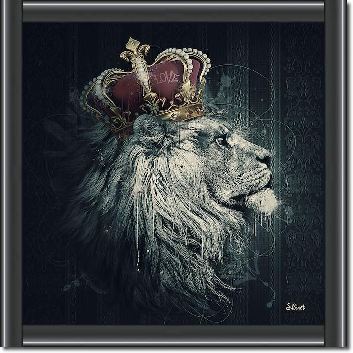 Lion Couronne I von Sylvain Binet