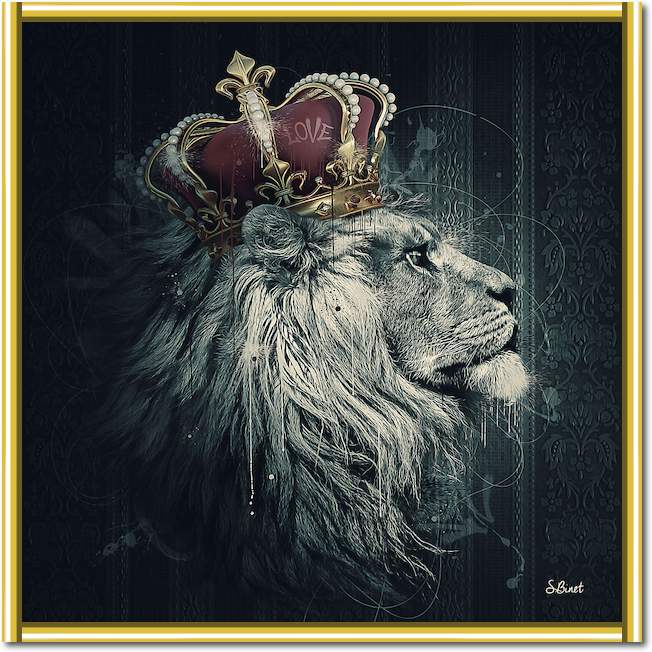 Lion Couronne I von Sylvain Binet