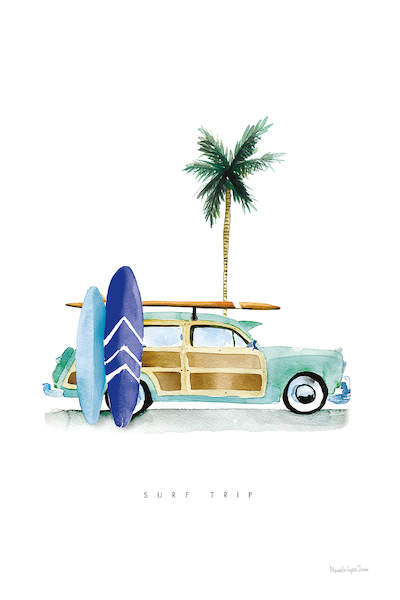 Surf Days I von Mercedes Lopez Charro