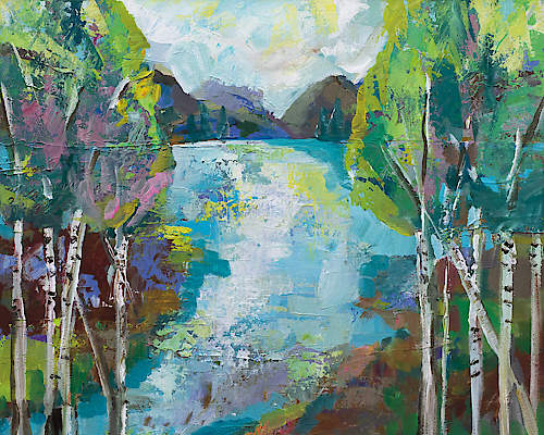 Birch Pond von Jeanette Vertentes