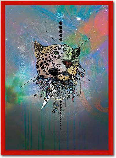 Cosmic Leopard von Karin Roberts