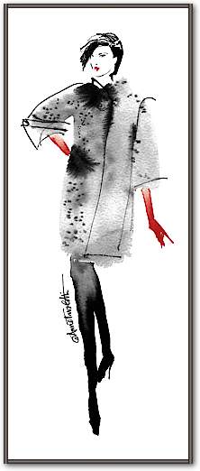 Modern Fashion II Red Crop von Anne Tavoletti