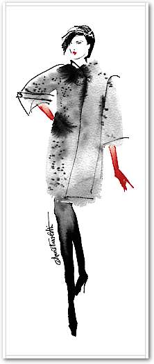 Modern Fashion II Red Crop von Anne Tavoletti