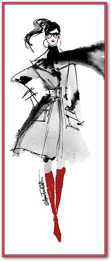 Modern Fashion I Red Crop von Anne Tavoletti