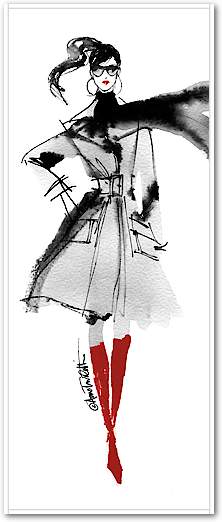 Modern Fashion I Red Crop von Anne Tavoletti