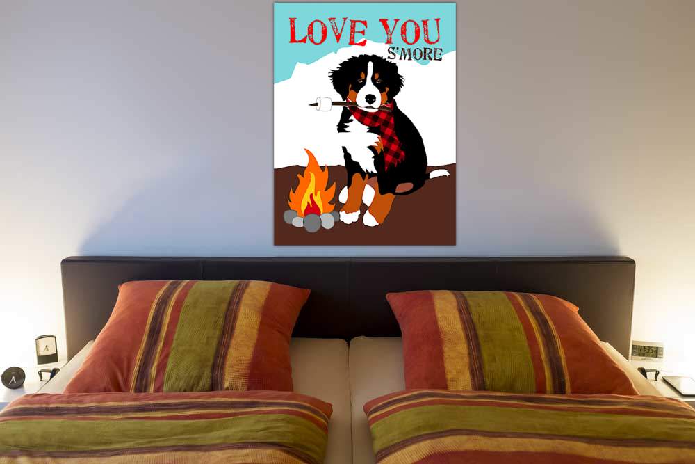 Bernese Mountain Dog - Love You von Ginger Oliphant
