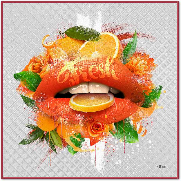 Bouche orange von Sylvain Binet