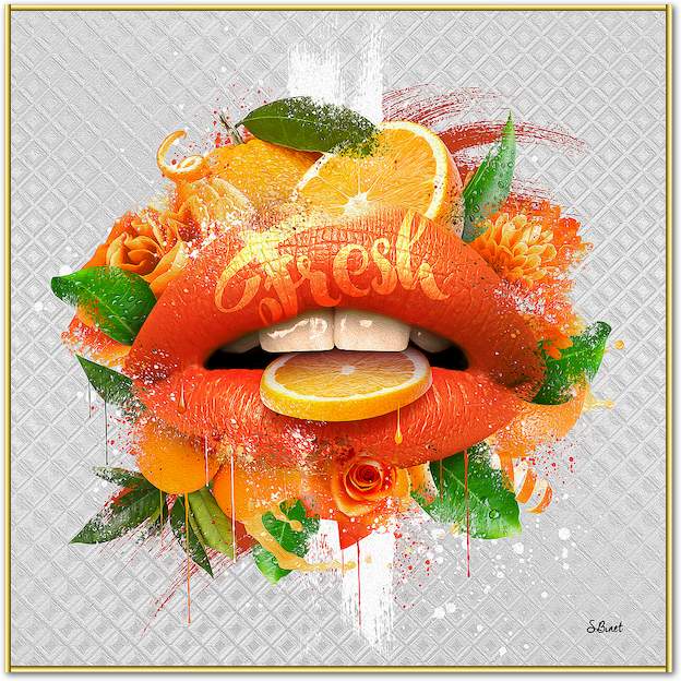 Bouche orange von Sylvain Binet
