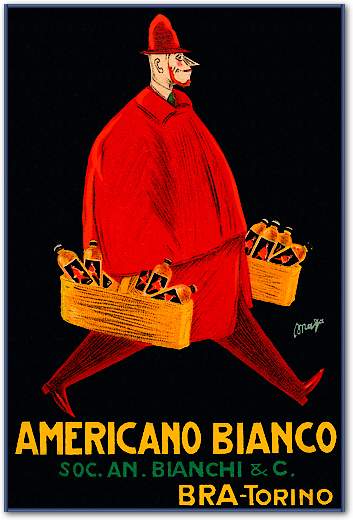 Americano Bianco von Vintage Booze Labels