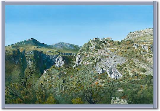 Vue panoramique du village de Gourdon von Pascal Pontoire