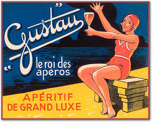 Gustau Aperetif von Vintage Booze Labels